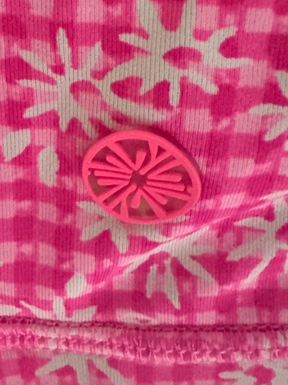 LILLY PULITZER Aura Pink check you out CORRINE skort luxletic UPF 50 Size L. - Picture 6 of 7